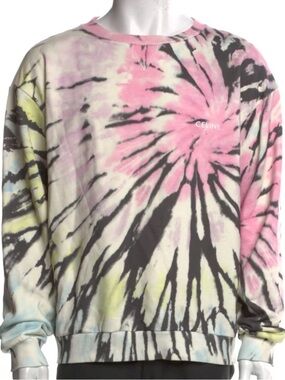 CELINE Pink Tie-Dye Crewneck Sweatshirt